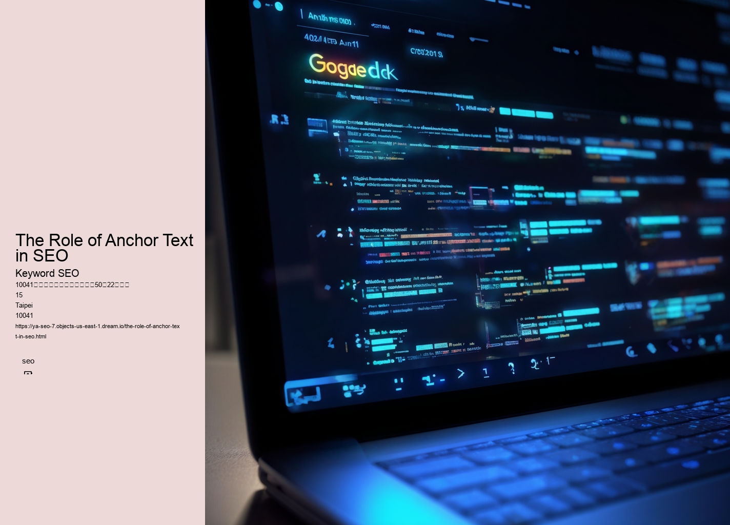 The Role of Anchor Text in SEO